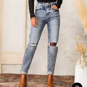 Kancan Signature Baggy Fit Buckle Exclusive Jeans